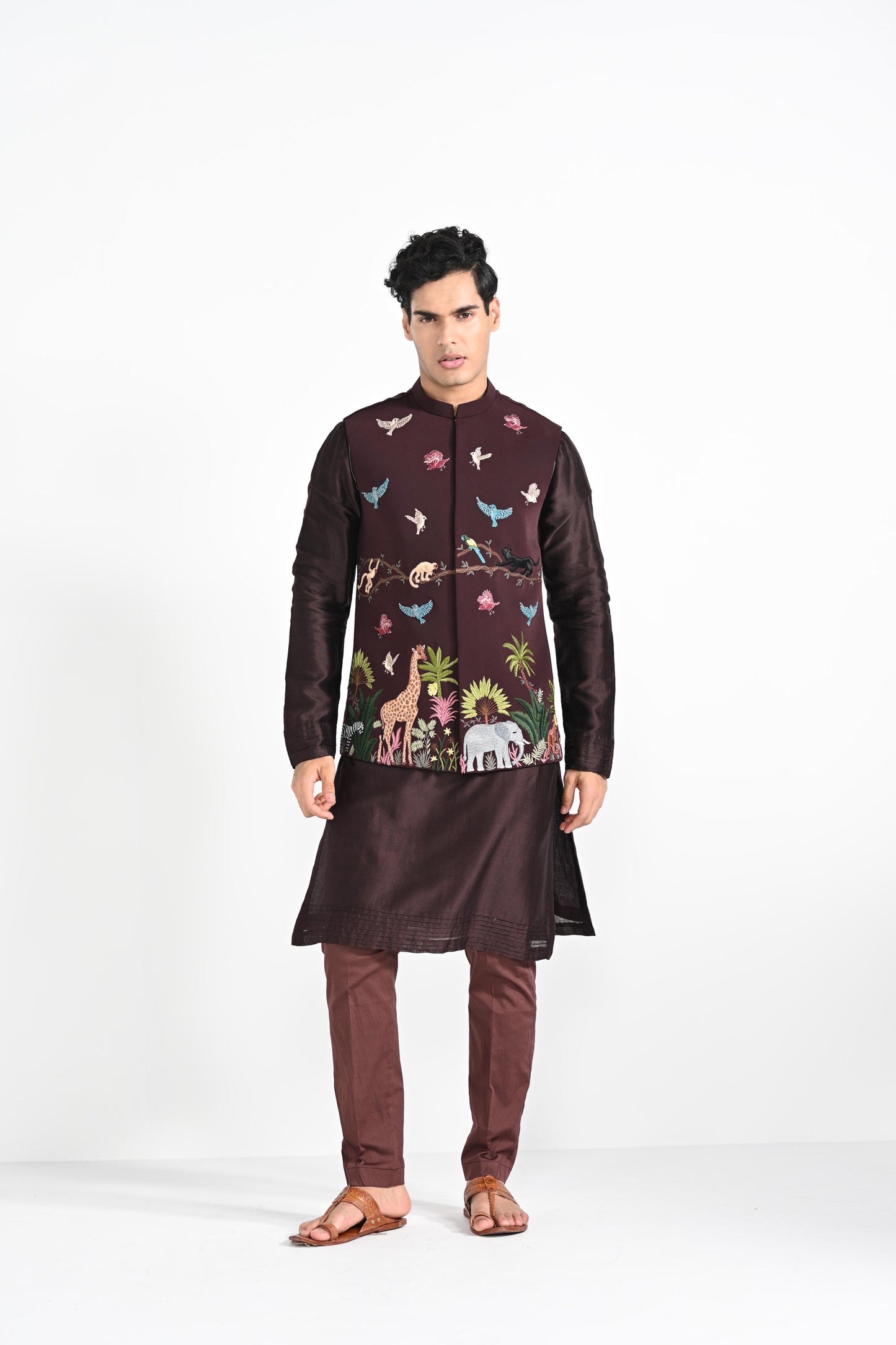 NIGHT SAFARI NEHRU JACKET  SET