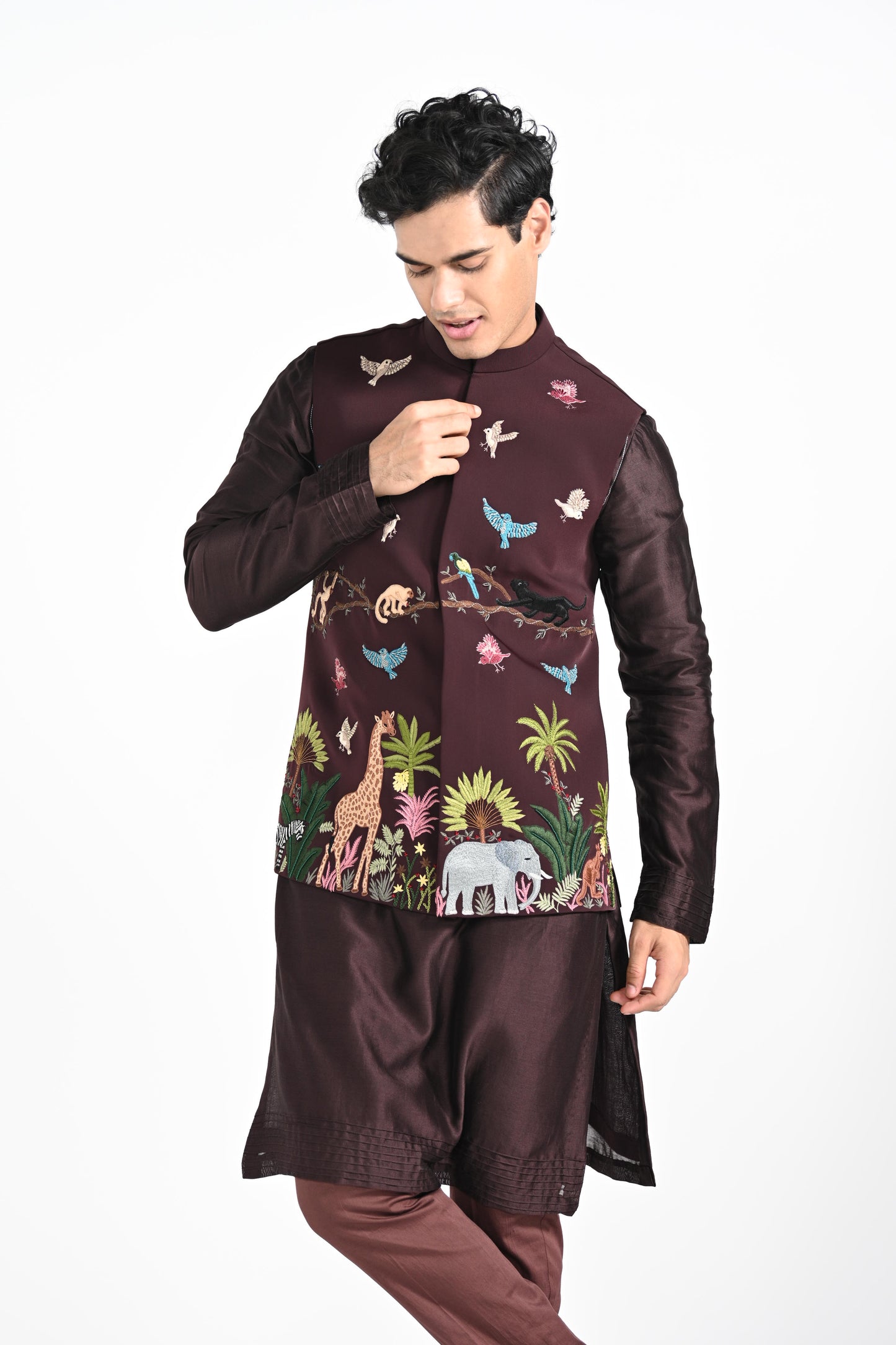 NIGHT SAFARI NEHRU JACKET  SET