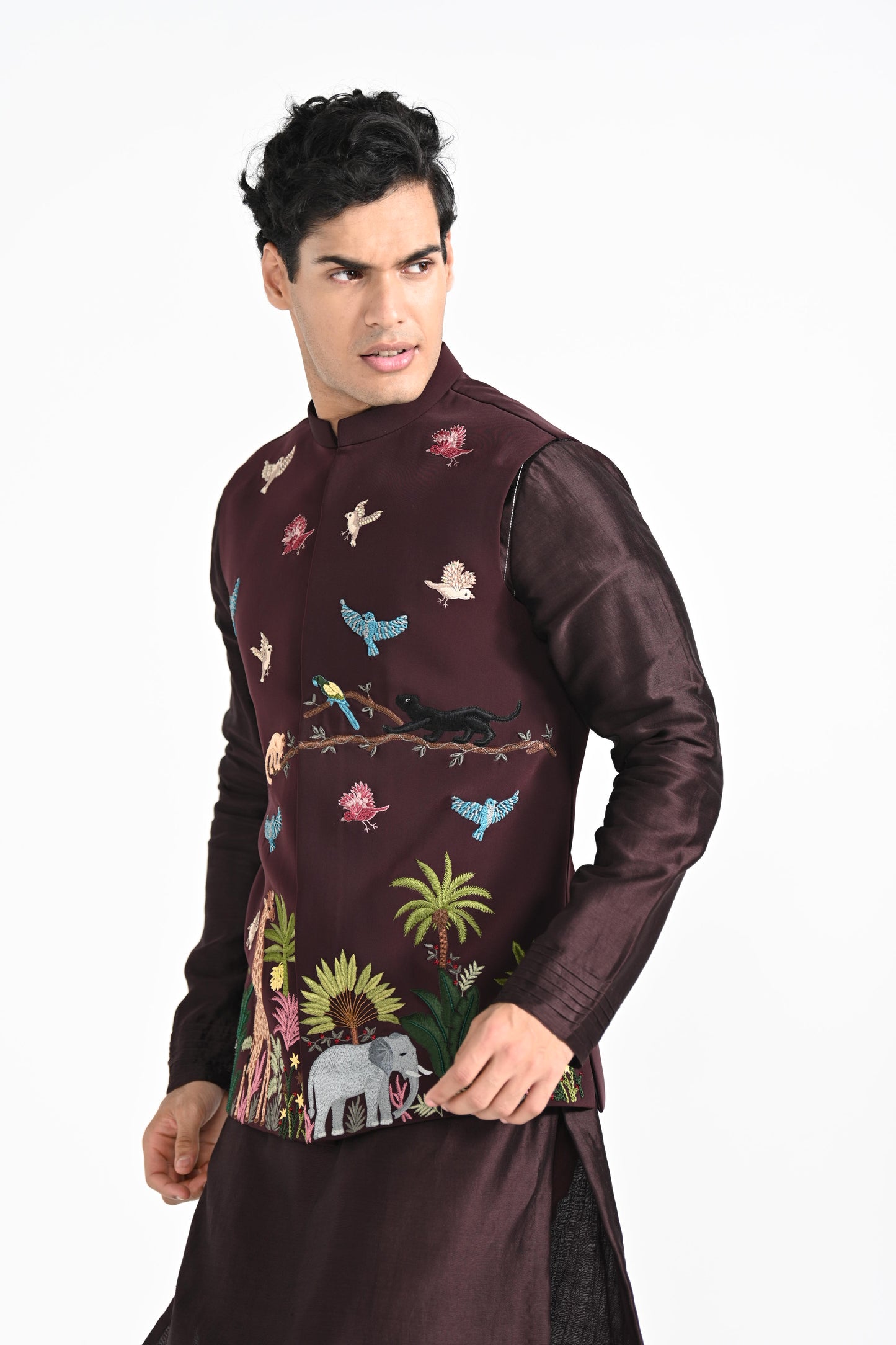 NIGHT SAFARI NEHRU JACKET  SET