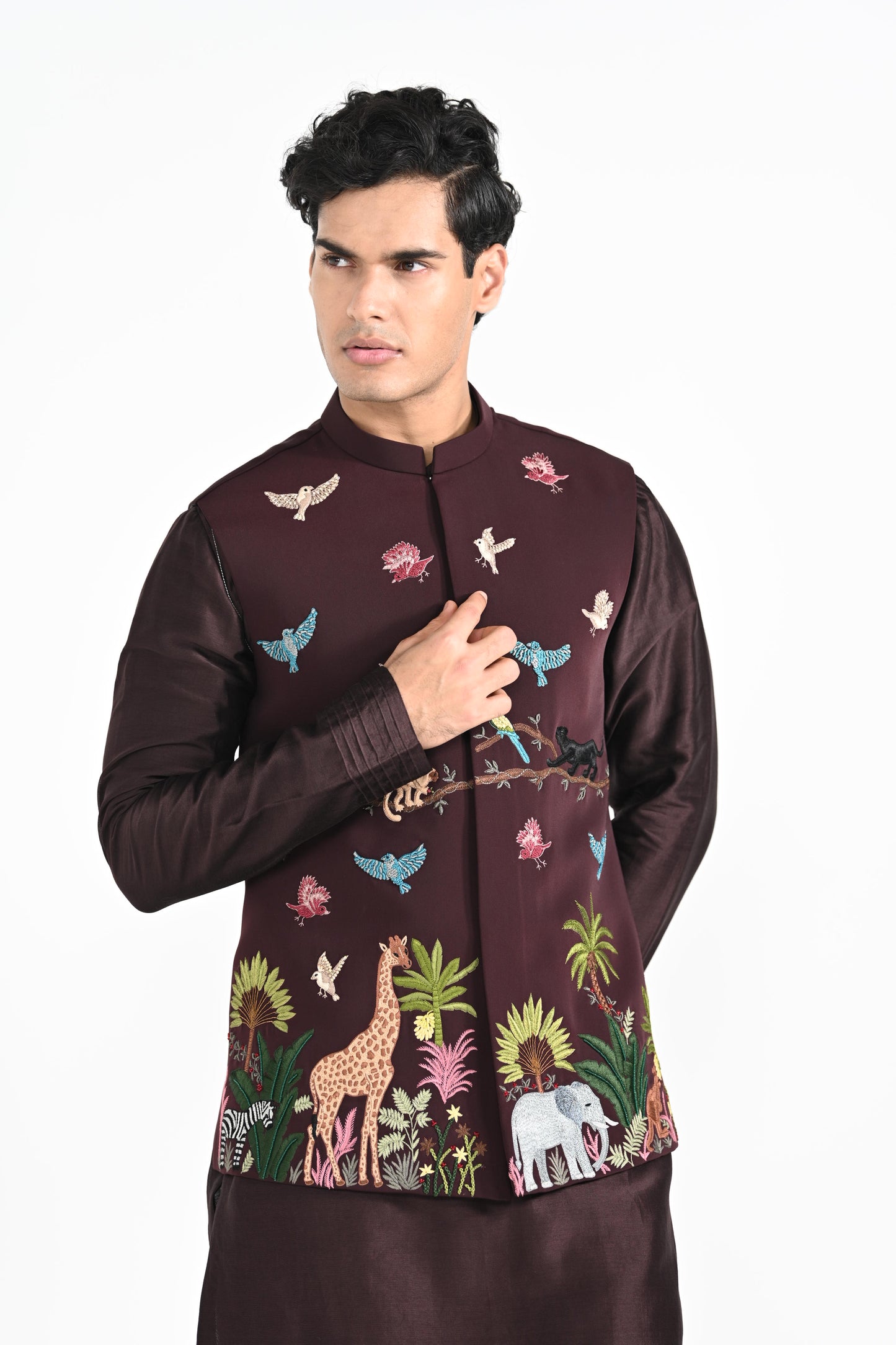 NIGHT SAFARI NEHRU JACKET  SET