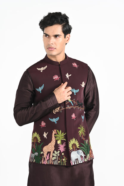 NIGHT SAFARI NEHRU JACKET  SET