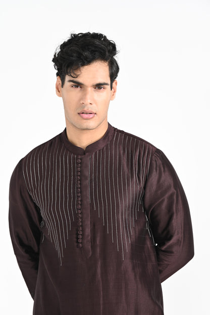 Brown Kurta Set