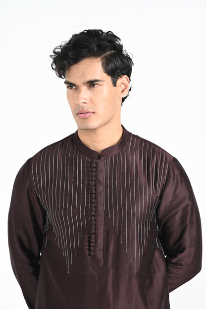 Brown Kurta Set