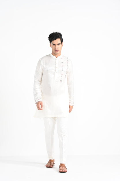 Ivory Phulkari kurta set