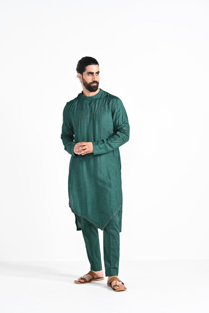 Bottle Green kurta set