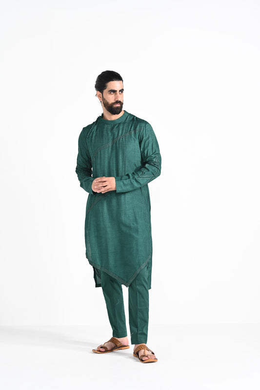 Bottle Green kurta set