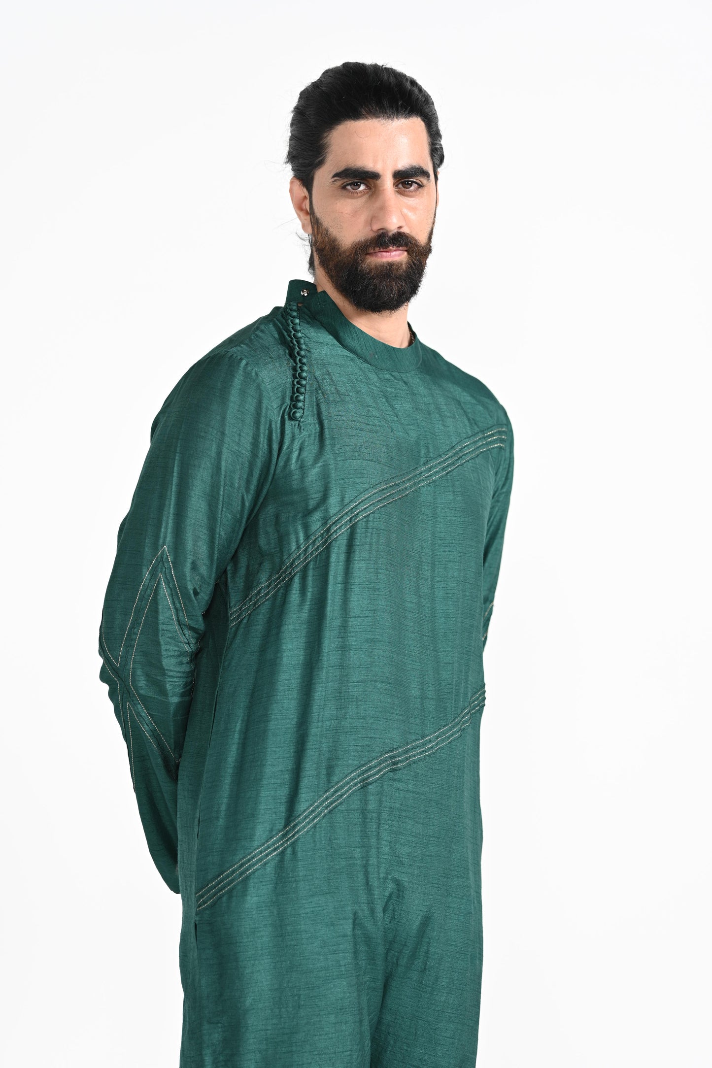 Bottle Green kurta set