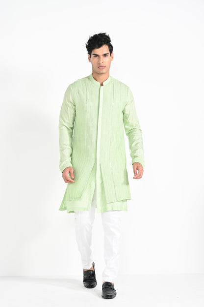 Pistacio Green work kurta set