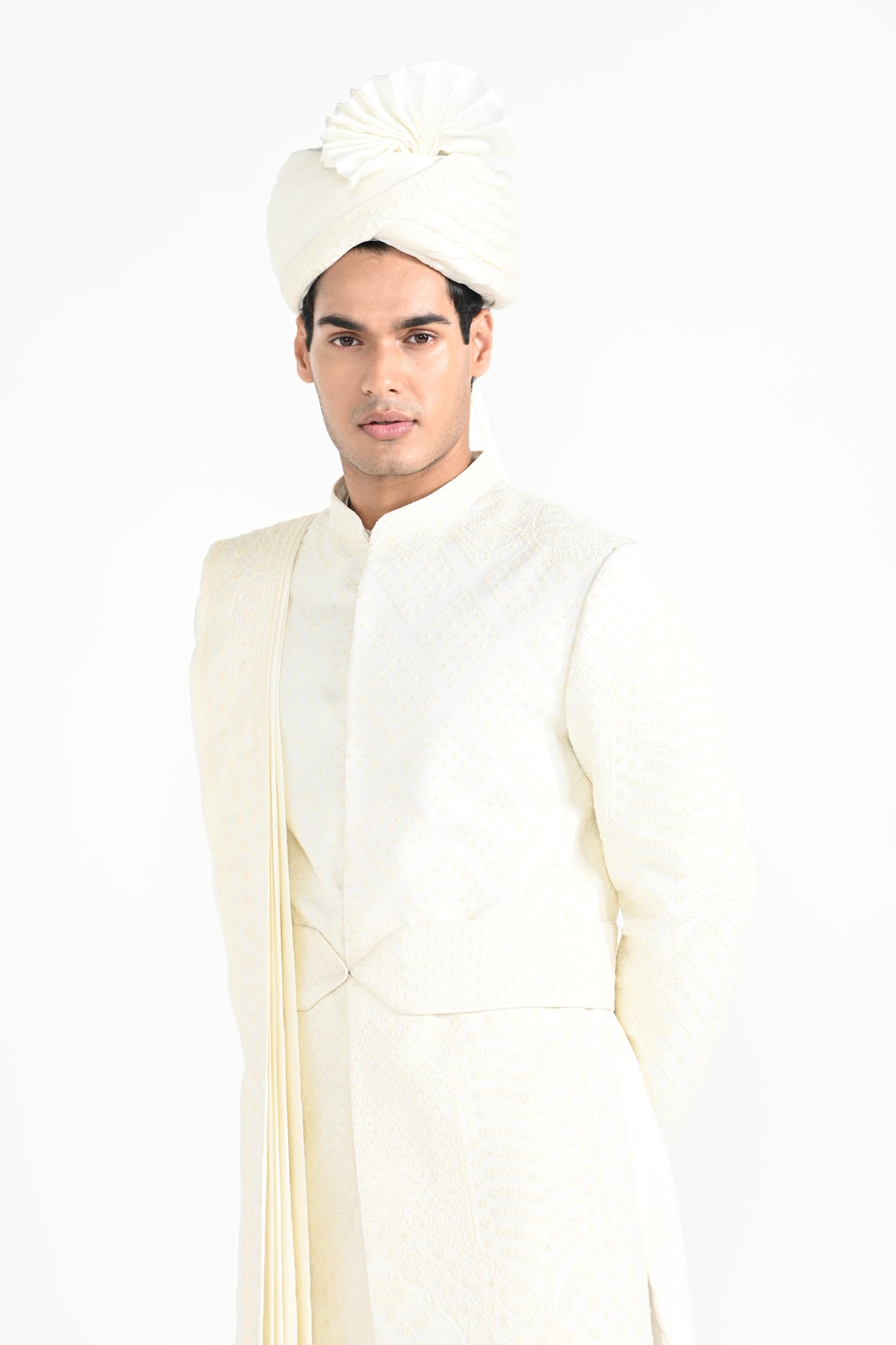 Ivory Dori Sherwani set