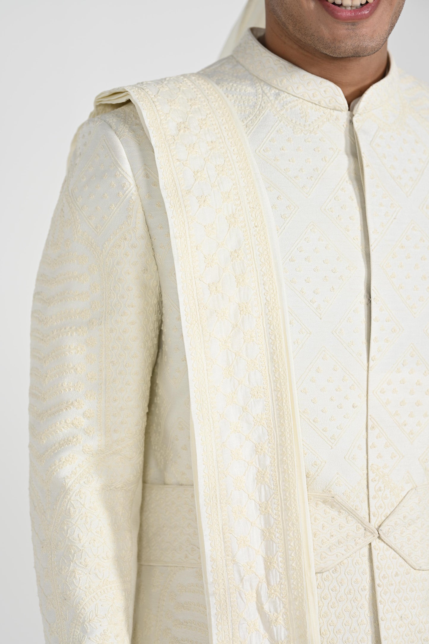 Ivory Dori Sherwani set