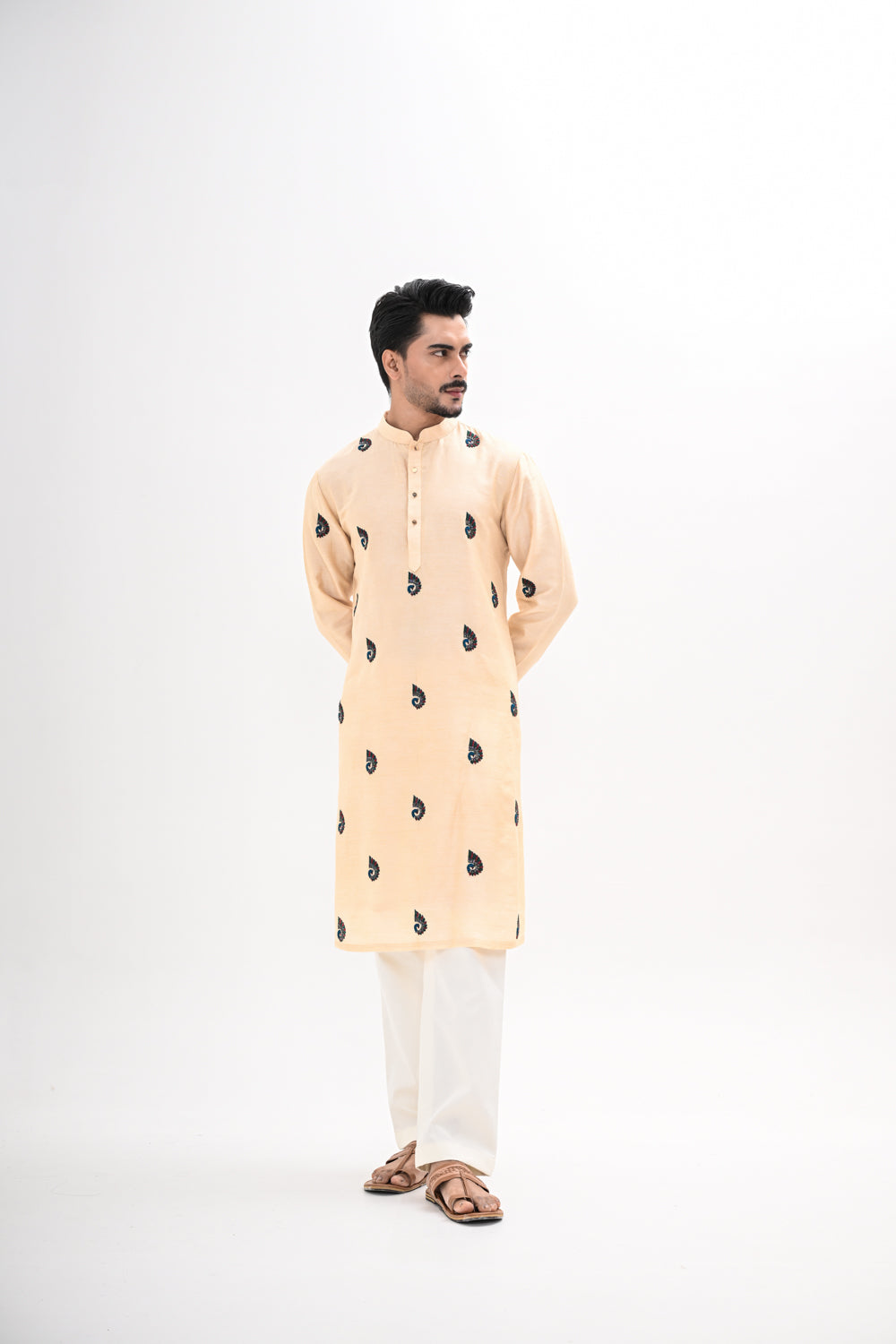 PEACOCK MOTIF KURTA
