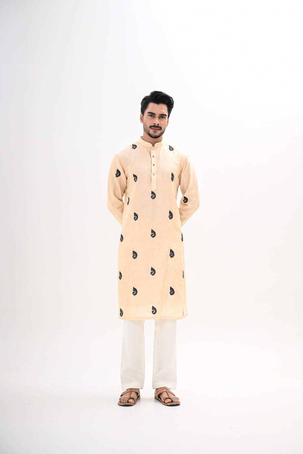 PEACOCK MOTIF KURTA