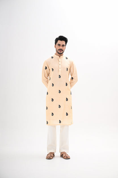PEACOCK MOTIF KURTA