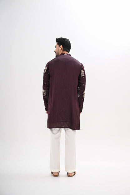 WINE BLOOM KURTA