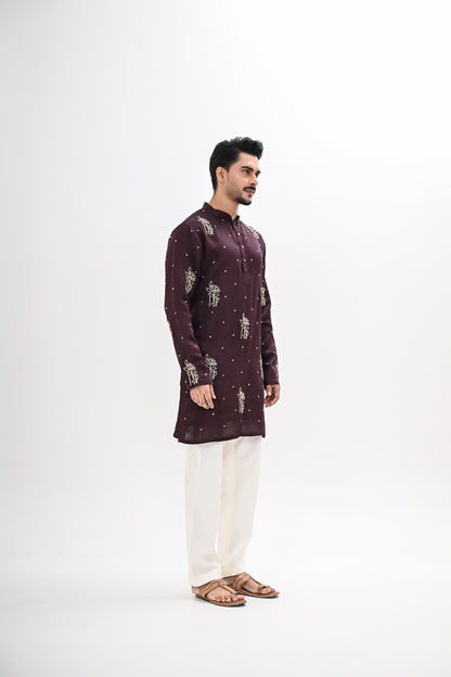 WINE BLOOM KURTA