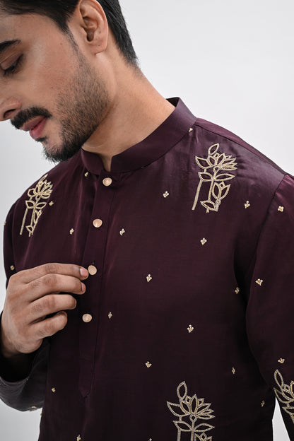 WINE BLOOM KURTA
