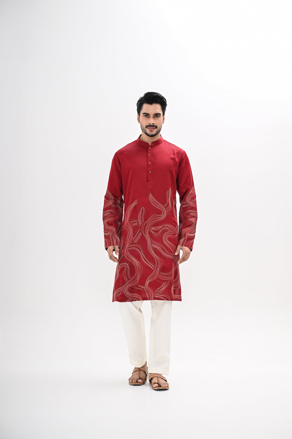 CRIMSON FLOW KURTA