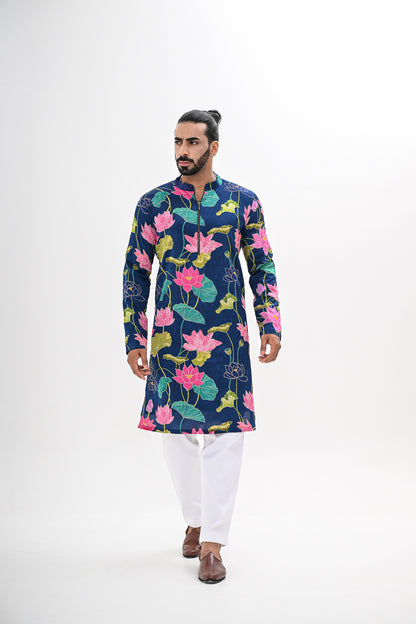 BLOOMING BLUES KURTA