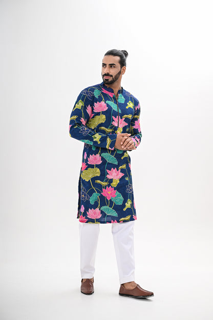 BLOOMING BLUES KURTA