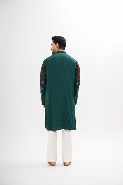 EMERALD BLOOM KURTA