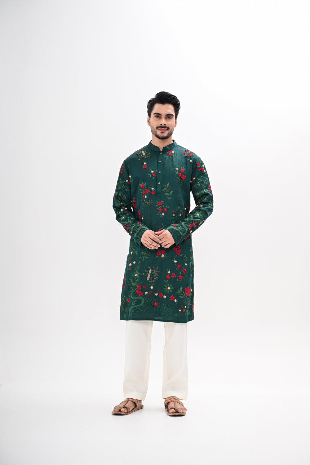 EMERALD BLOOM KURTA