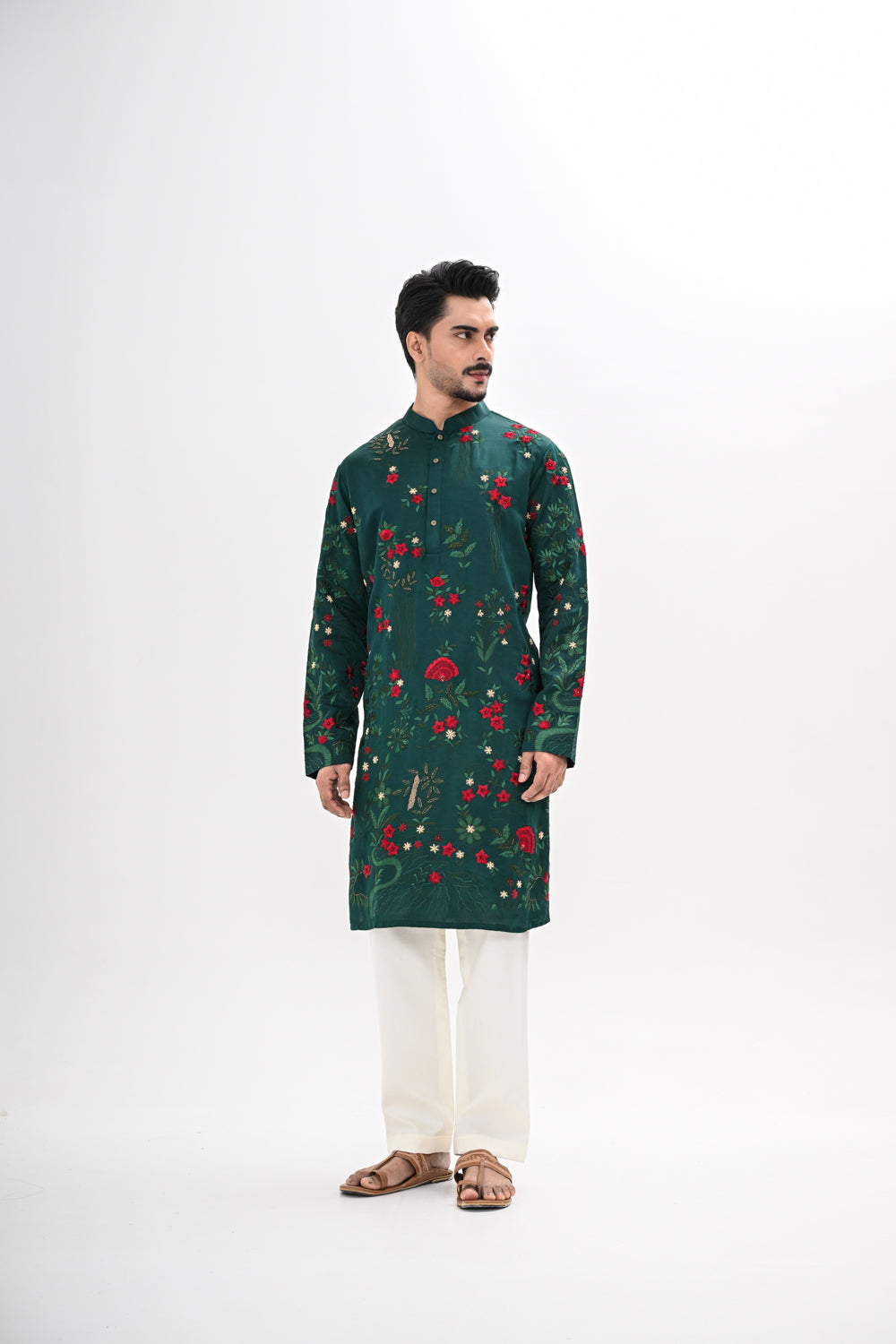 EMERALD BLOOM KURTA