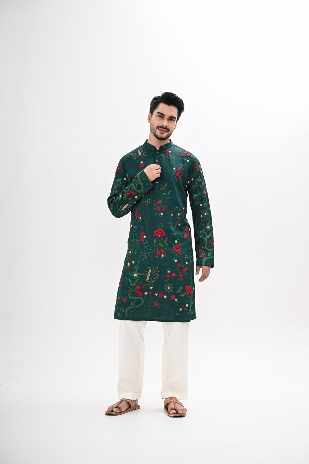 EMERALD BLOOM KURTA