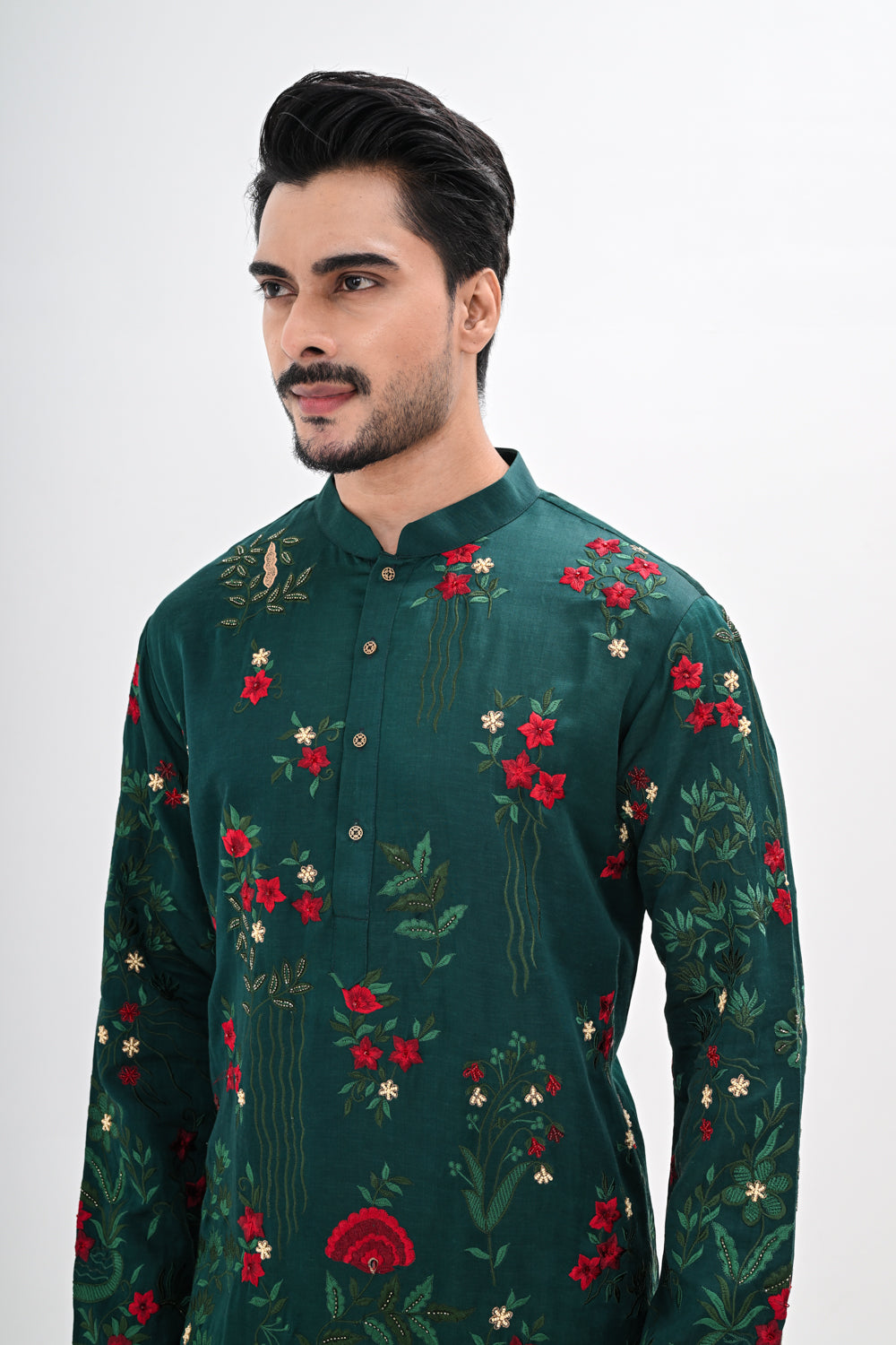 EMERALD BLOOM KURTA