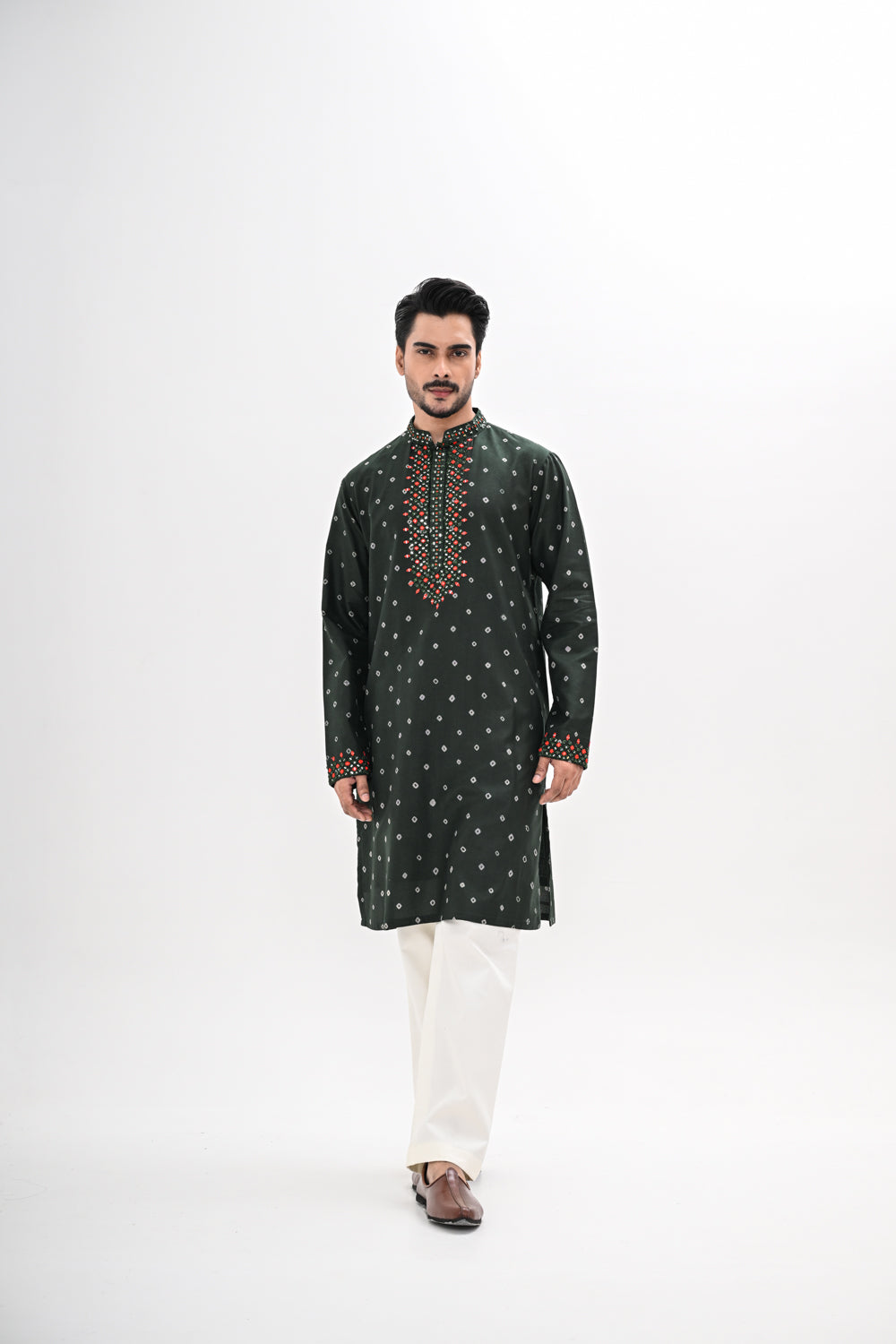 OLIVE GREEN KURTA
