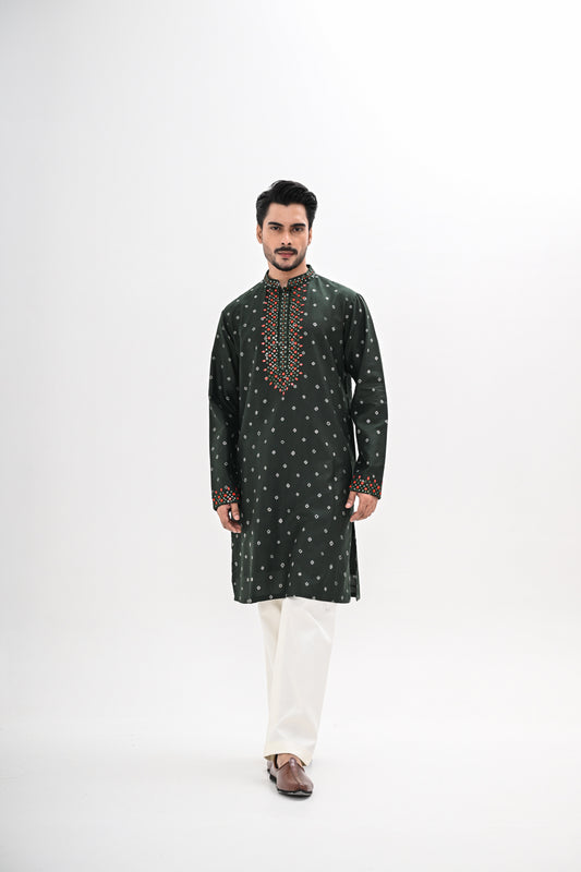 OLIVE GREEN KURTA