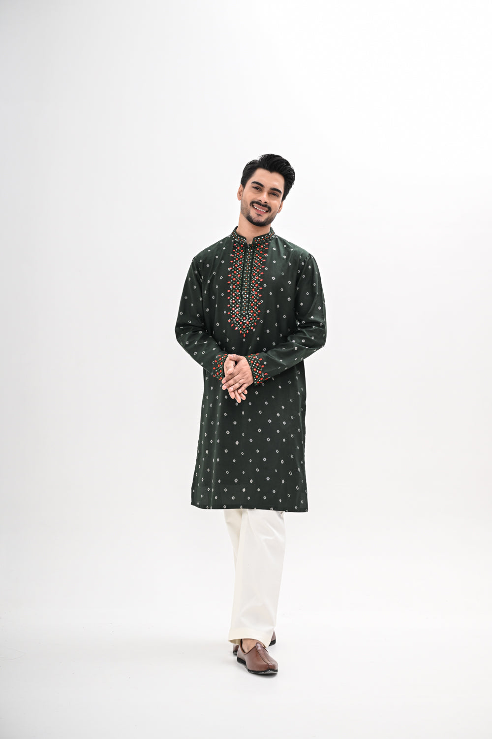 OLIVE GREEN KURTA