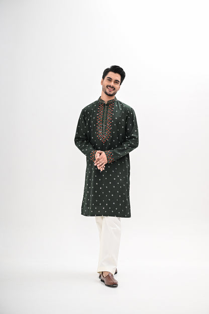OLIVE GREEN KURTA