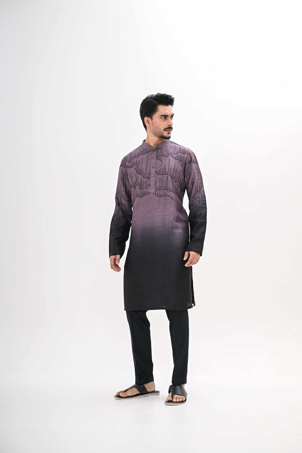 MIDNIGHT ECHO KURTA