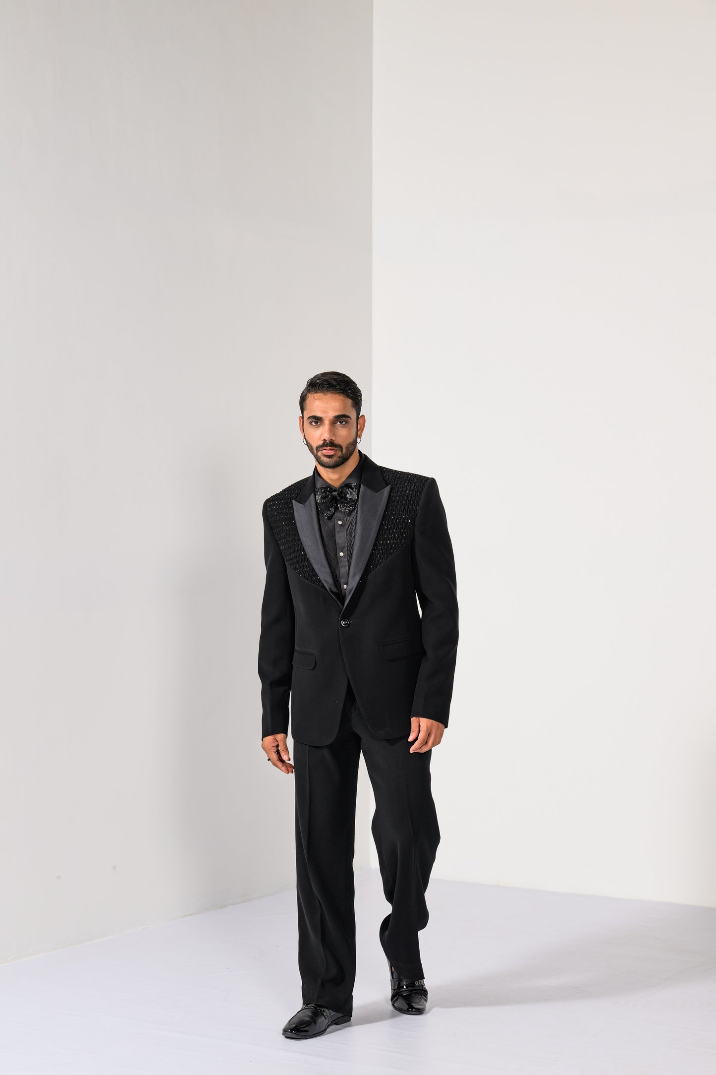 SHIMMER BLACK TUXEDO SET
