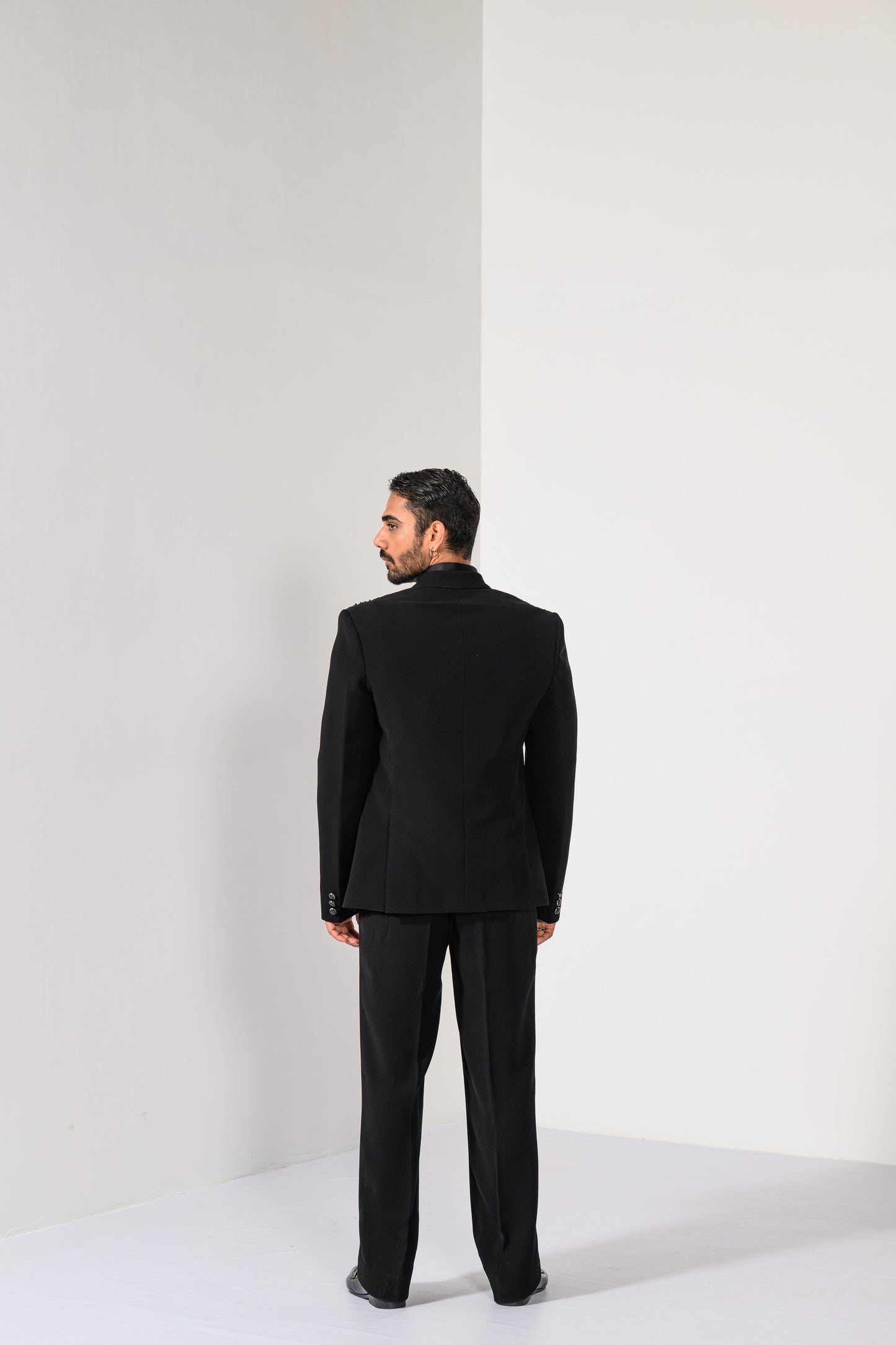 SHIMMER BLACK TUXEDO SET