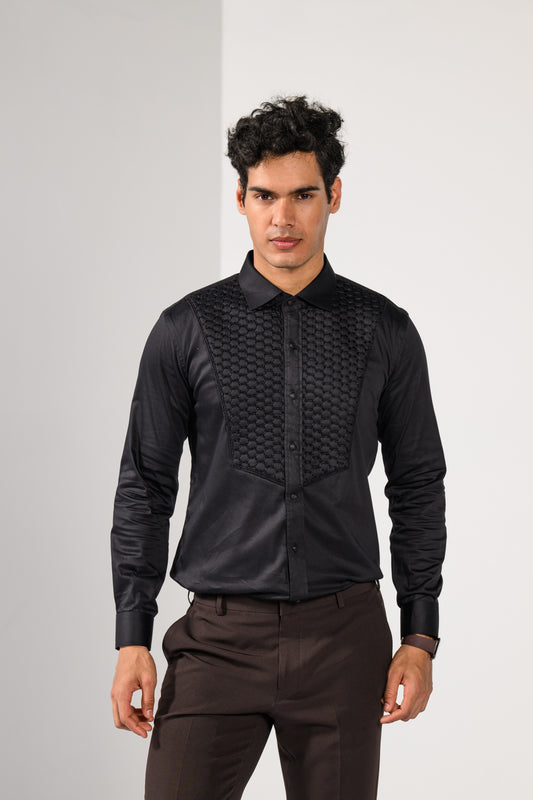 HONEYCOMB QUILTED SHIRT