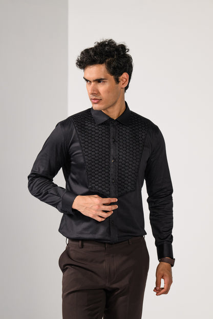 HONEYCOMB QUILTED SHIRT