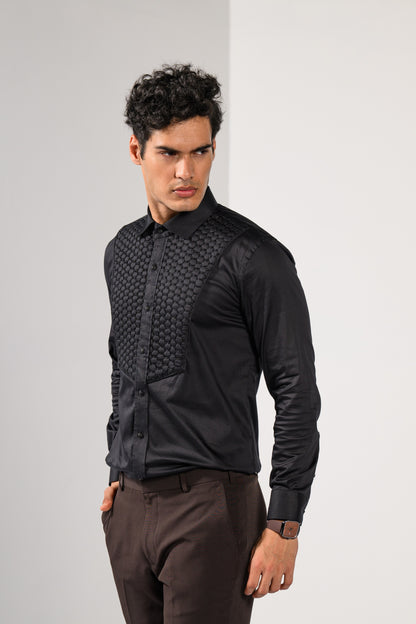 HONEYCOMB QUILTED SHIRT