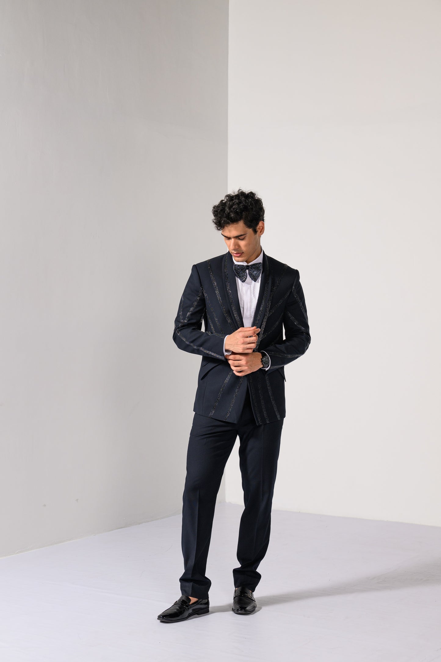 MIDNIGHT STRIPES TUXEDO SET