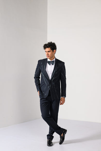 MIDNIGHT STRIPES TUXEDO SET