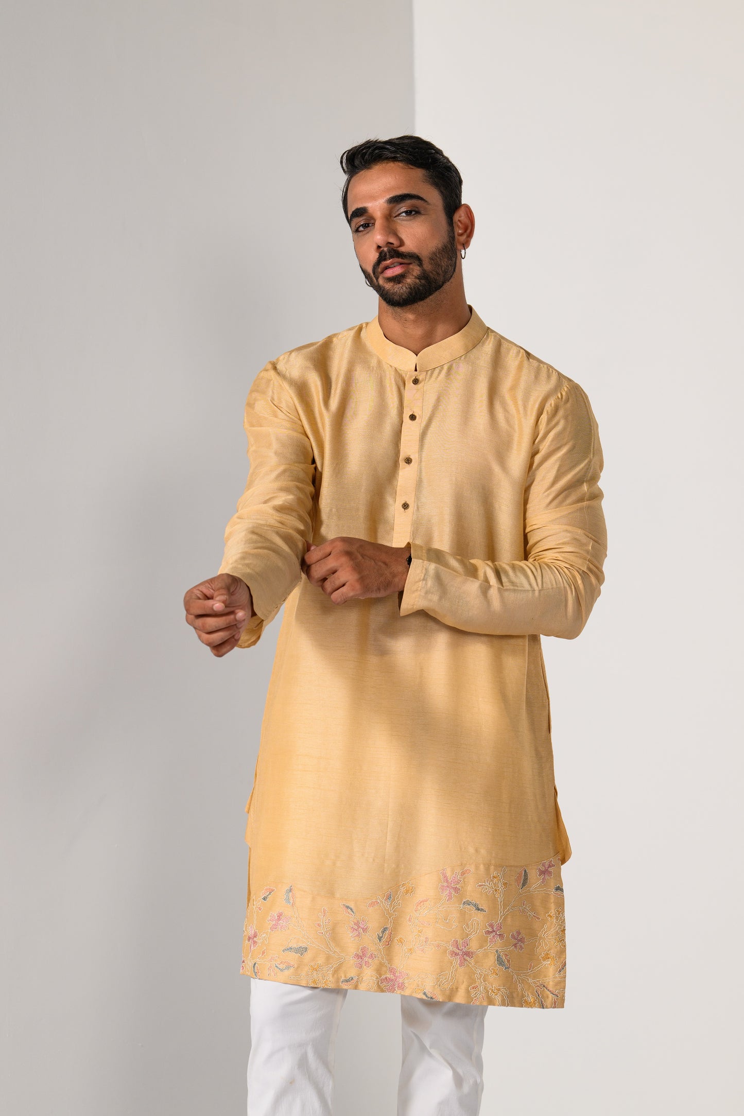 FLORAL LUXE NEHRU KURTA  SET