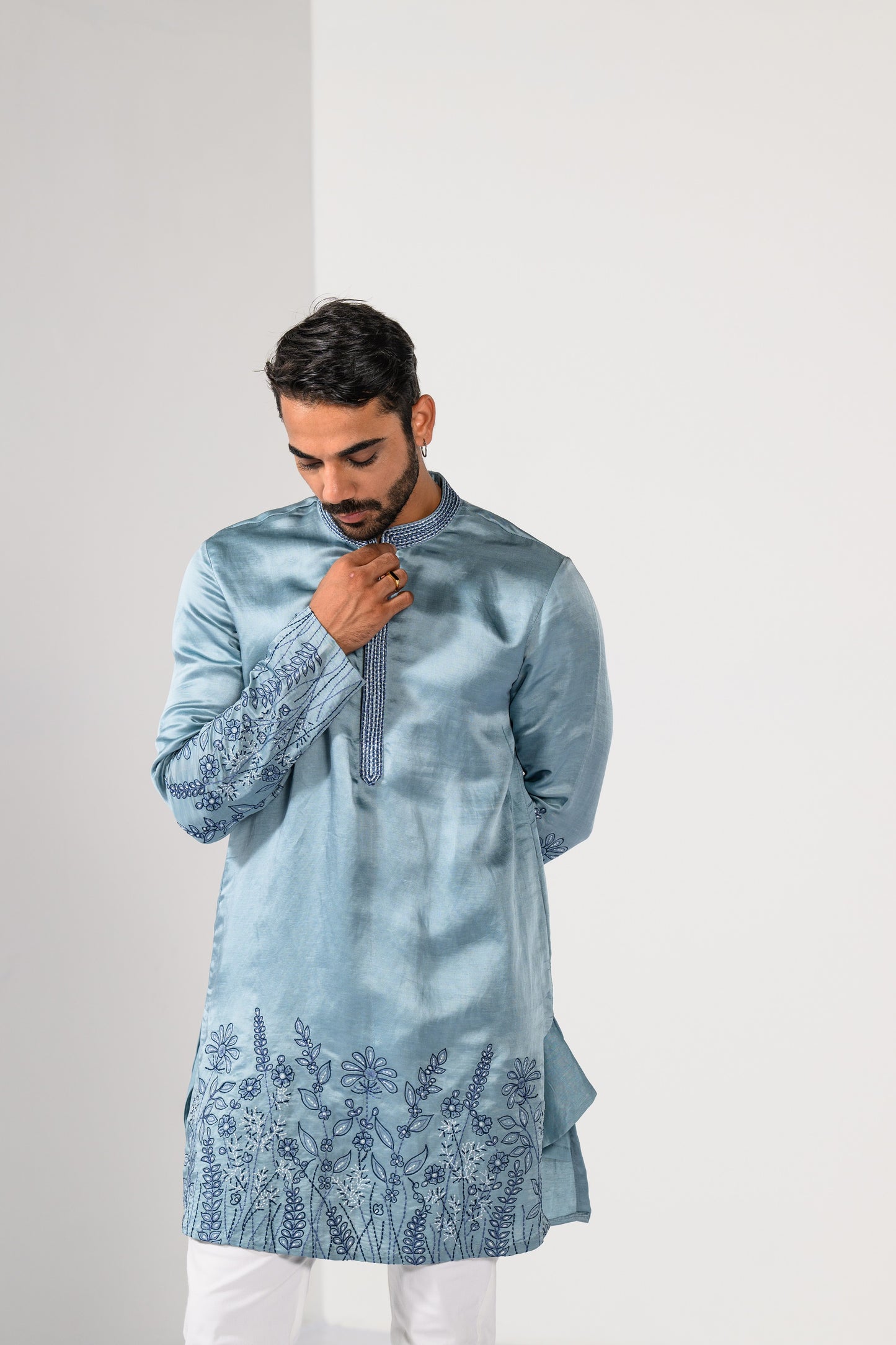 BLUE BLOSSOM KURTA SET