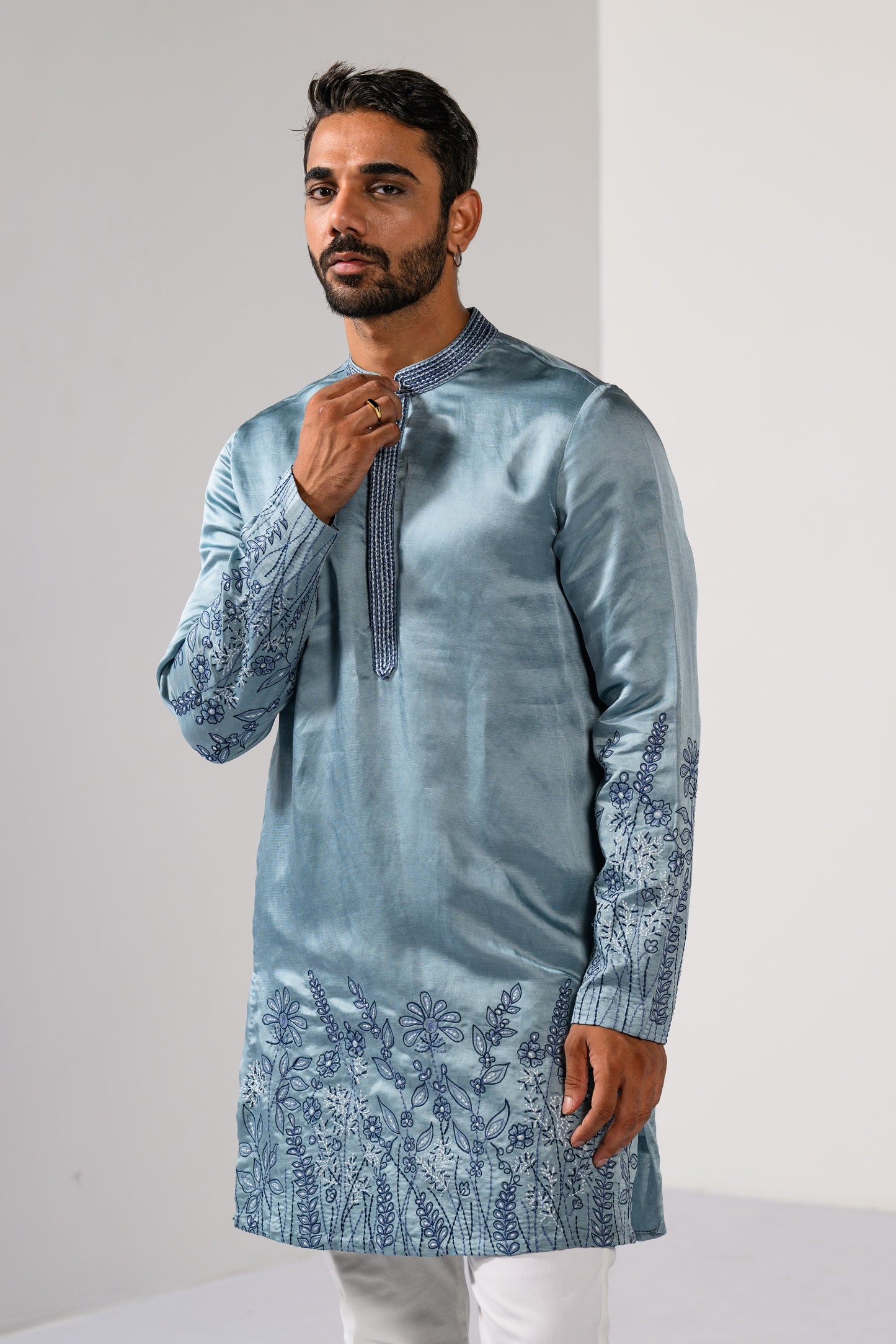 BLUE BLOSSOM KURTA SET