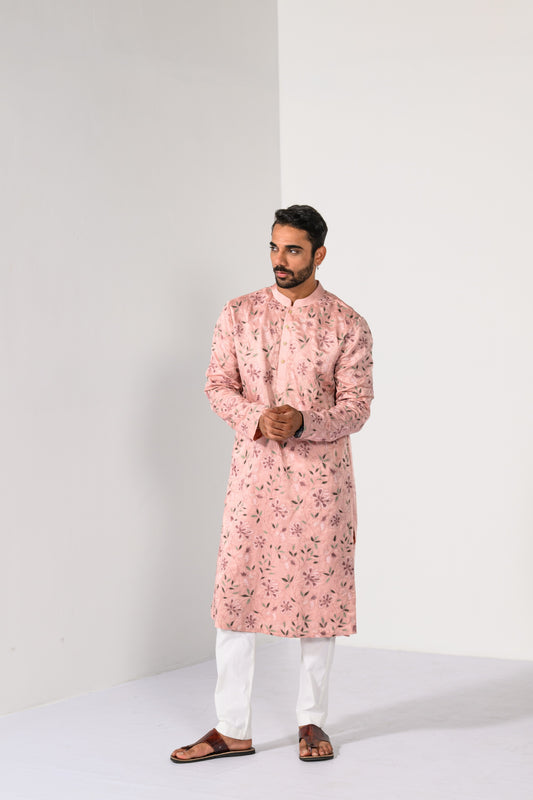 BLUSH BLOSSOM KURTA SET