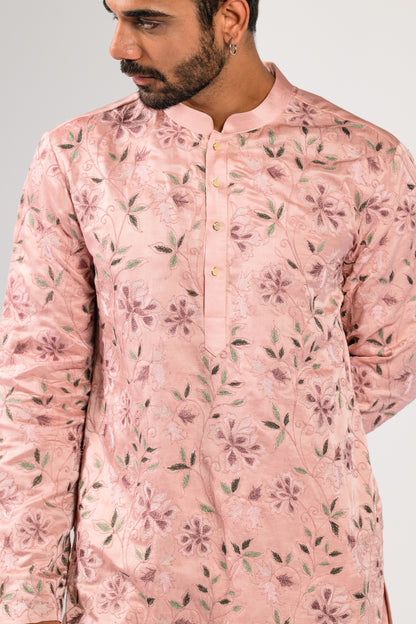 BLUSH BLOSSOM KURTA SET