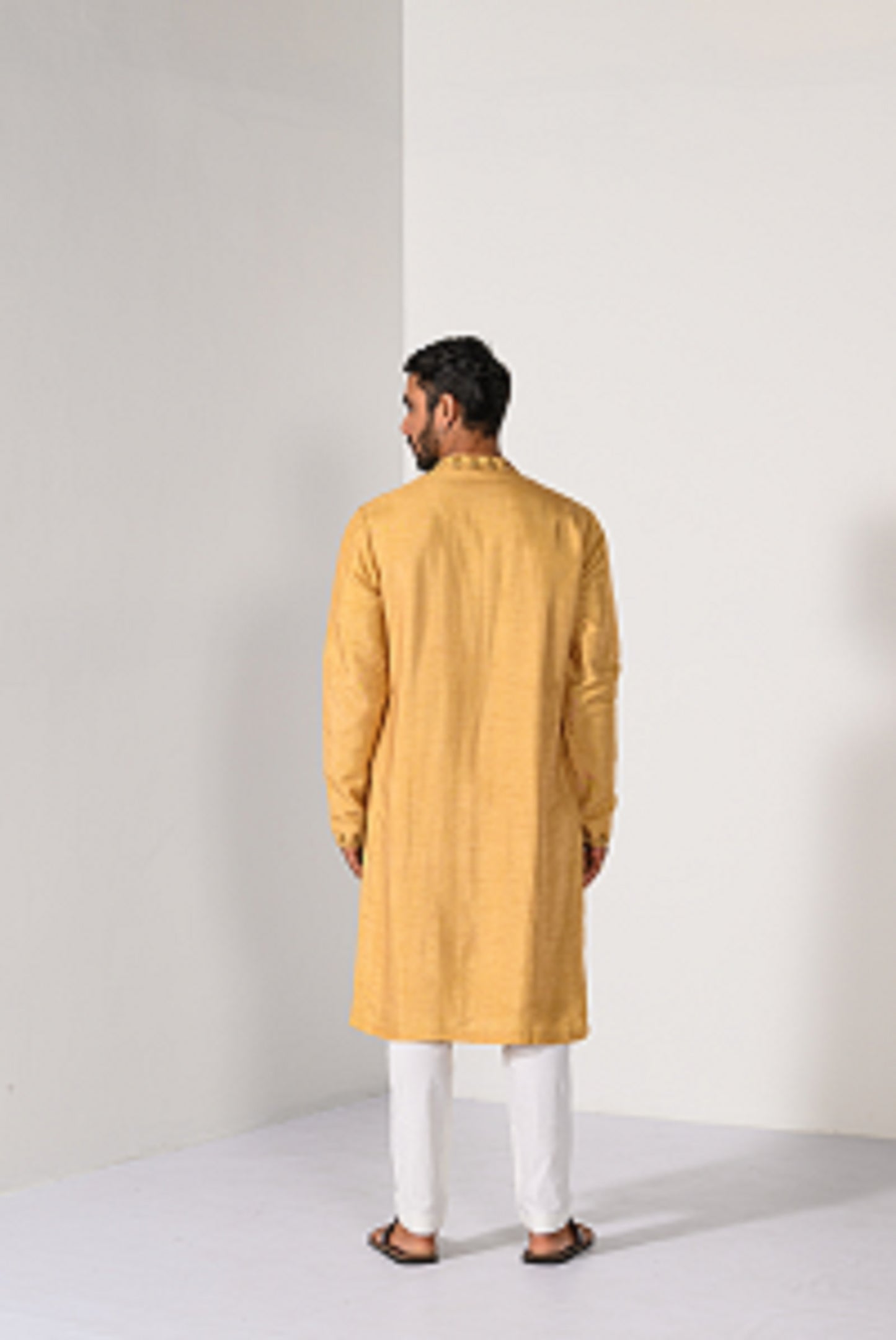 GOLDEN BUTTA KURTA SET