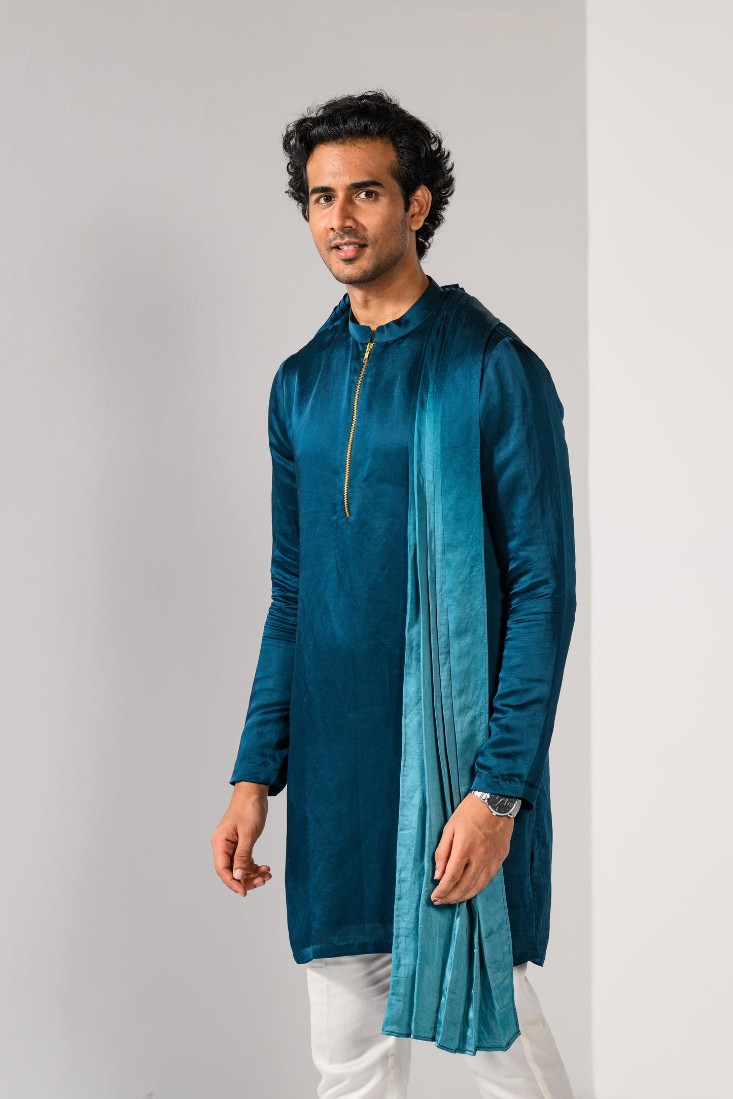 TEAL TRANSITION KURTA SET