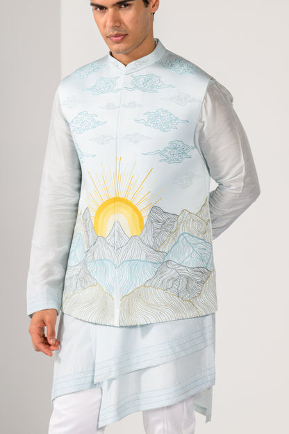 SUNRISE PEAKS NEHRU KURTA  SET