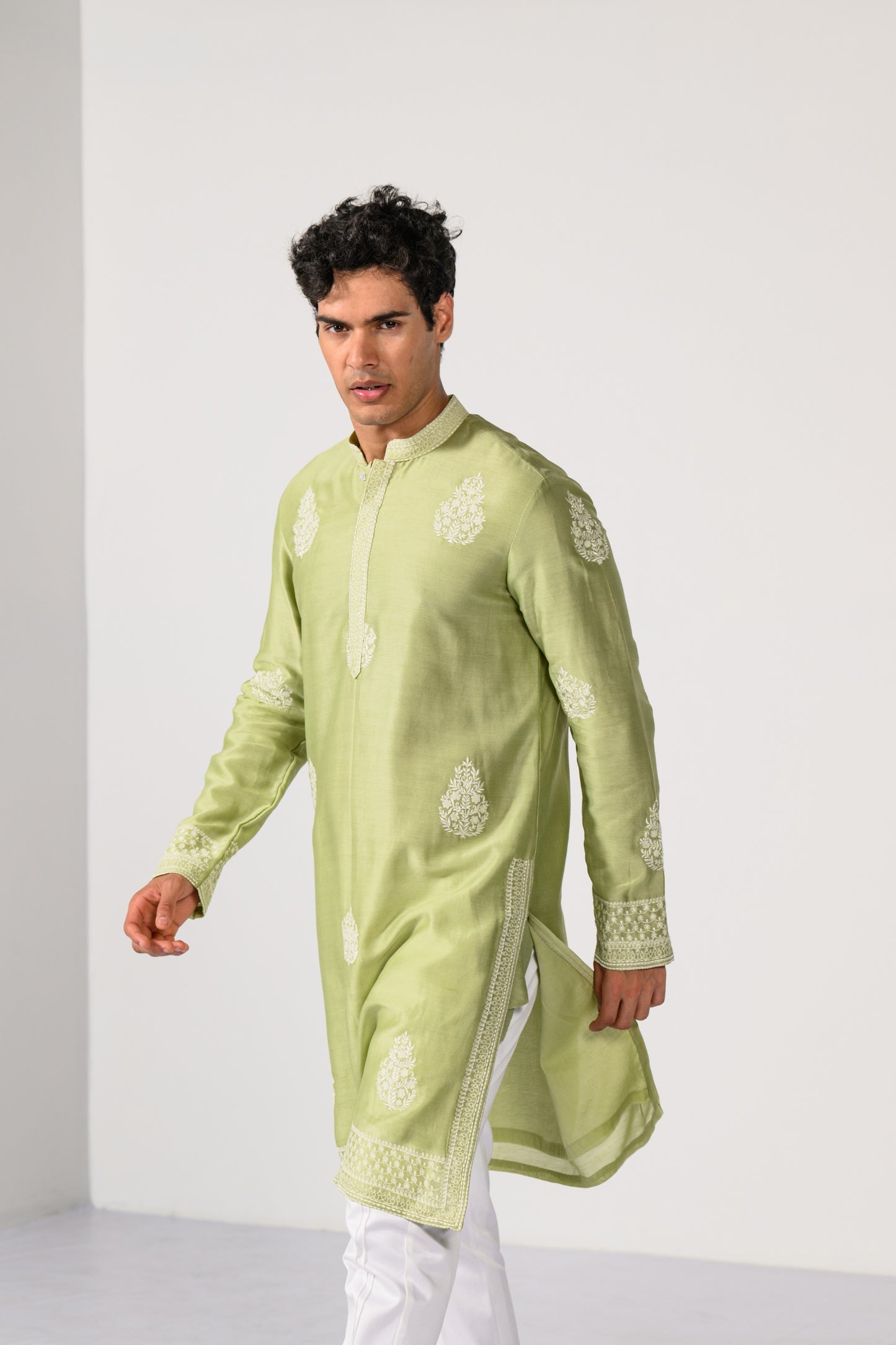 SAGE GREEN KURTA SET