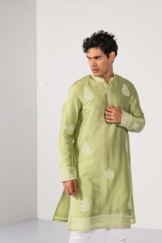 SAGE GREEN KURTA SET